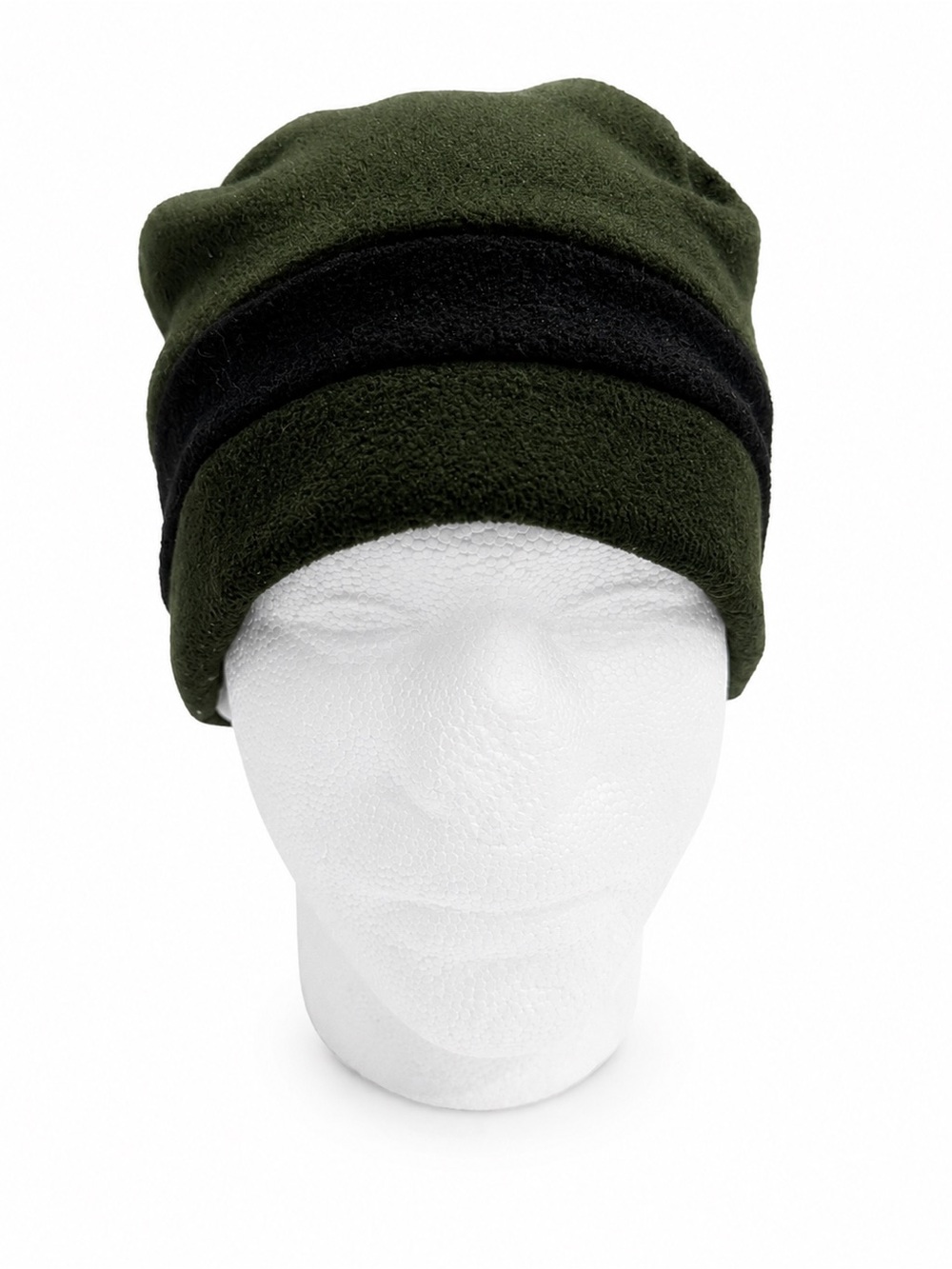 Vintage REI Green Fleece Beanie Hat Made in USA 90s Outdoor S/M